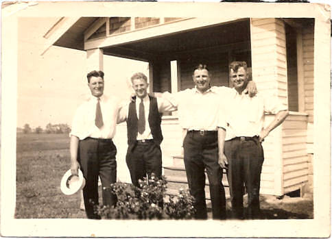 Anderson Brothers circa 1940, Raymond, Rudolph, Chester, Floyd