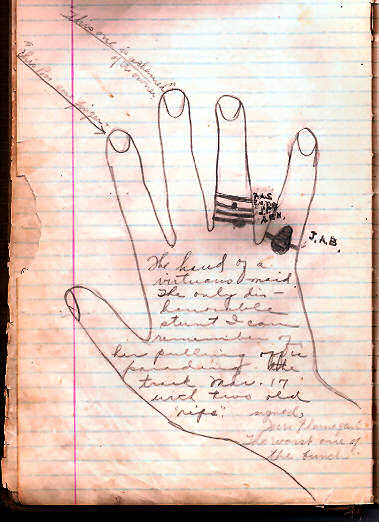 Knapp Family Journal - Hand of a virtuous maiden