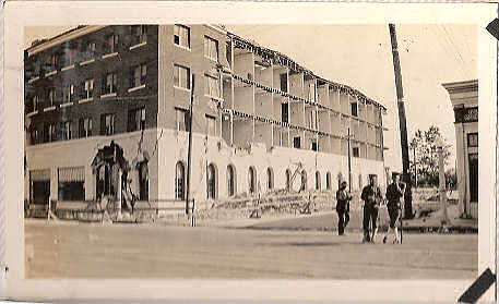 Apartment or hotel in Santa Barbara destroyed by earthquake, July 1925