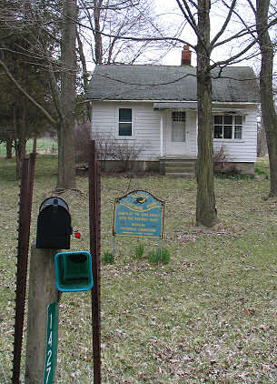Lenawee, Michigan, 100 year old homestead signs, photograph by Lorelle VanFossen