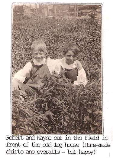 Robert and Wayne Knapp, brothers, circa 1920, Taylor Rapids, Wisconsin. Photograph used with Wayne Knapp Family permission.