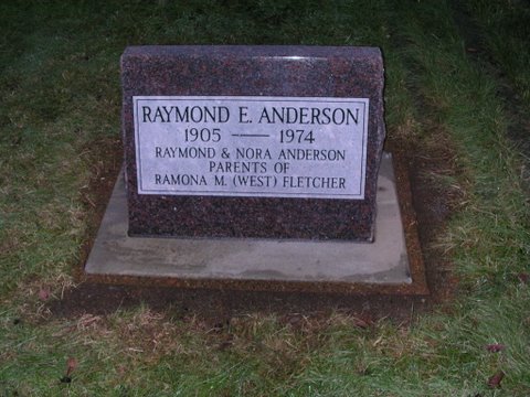 raymond e anderson new tombstone monroe washington