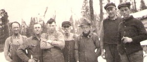 Knapp Logging Crew members in Northern Wisconsin c1920.