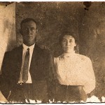 James Asa Knapp and Emma Beatrice Primley, April 1913 (repaired)