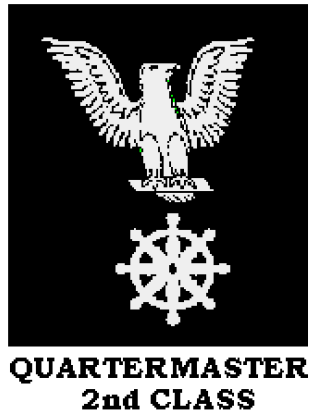 Coast Guard Quartermaster 2nd class insignia.