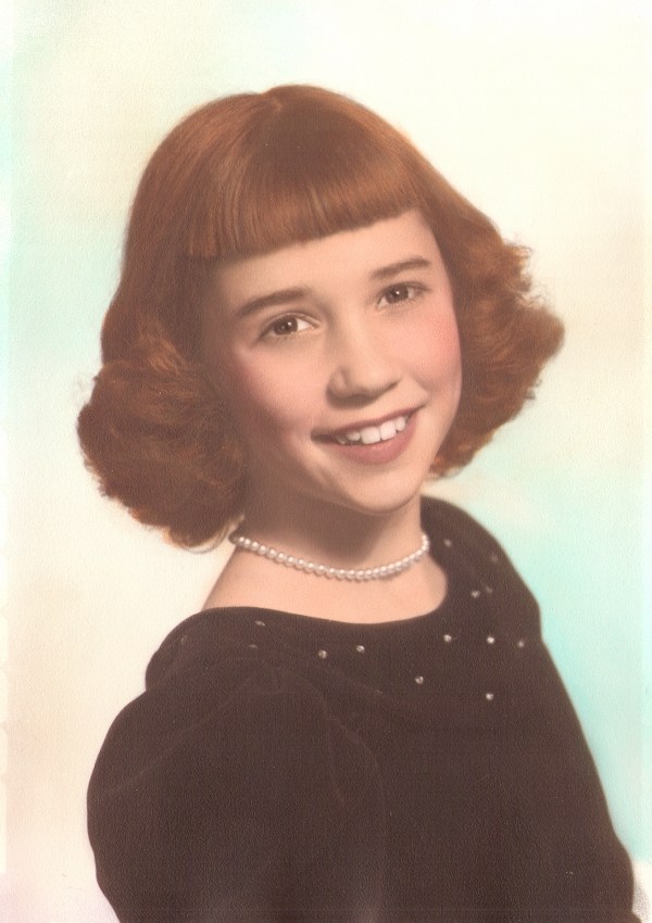 Sharon Mae Knapp Lee - school portrait circa 1954